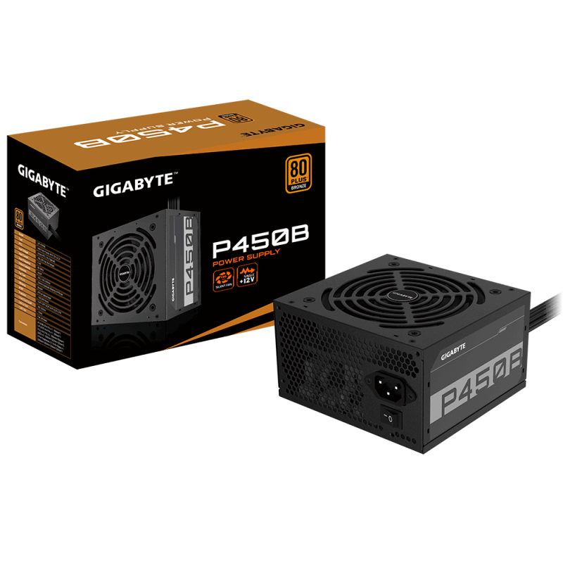 Захранващ блок Gigabyte P450B, 450W, 80+, Bronze-GA-PS-P450B