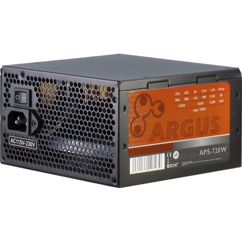Захранващ блок Inter Tech Argus APS-720W, 720W, ATX, 80+, INTER-TECH-PS-720
