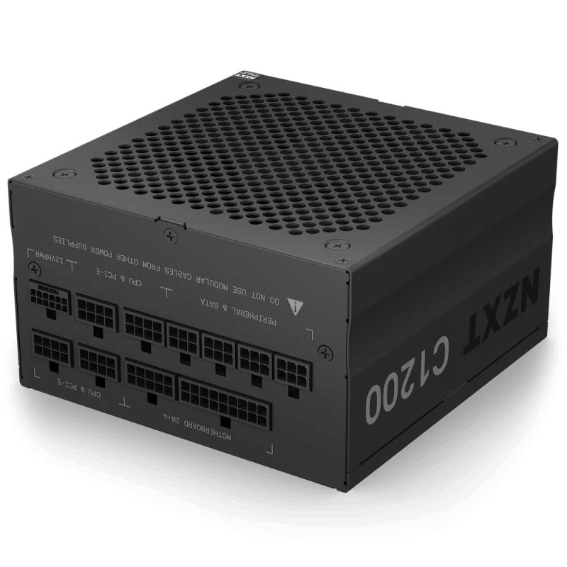 Захранващ блок NZXT C1200, 1200W 80+ Gold Full Modular, PCIe 5.0 Ready, NZXT-PS-PA-2G1BB-EU