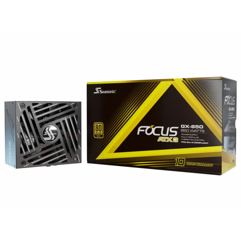 Захранващ блок SEASONIC FOCUS GX-850 (2024) 850W 80+ Gold, Fully Modular, SS-PS-SSR-850-FX4