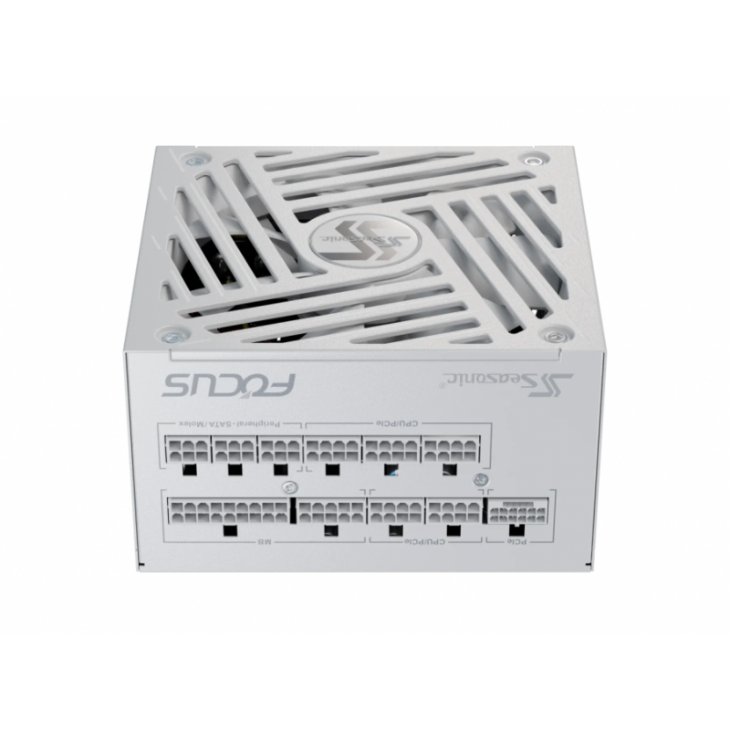 Захранващ блок SEASONIC FOCUS GX-850 White - 850W 80+ Gold, ATX 3.1, PCIe 5.1, Fully Modular, SS-PS-SSR-FGX-850-WHITE