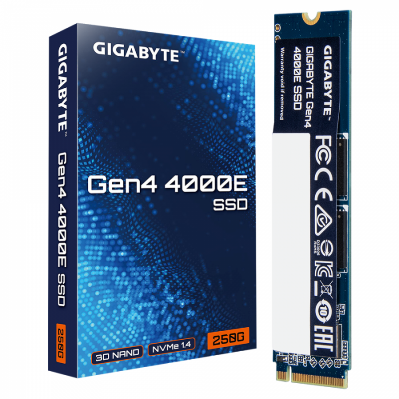 SSD Gigabyte 4000E 250GB, NVMe, PCIe 4.0 Gen4, GA-SSD-M2-G4000E-250GB