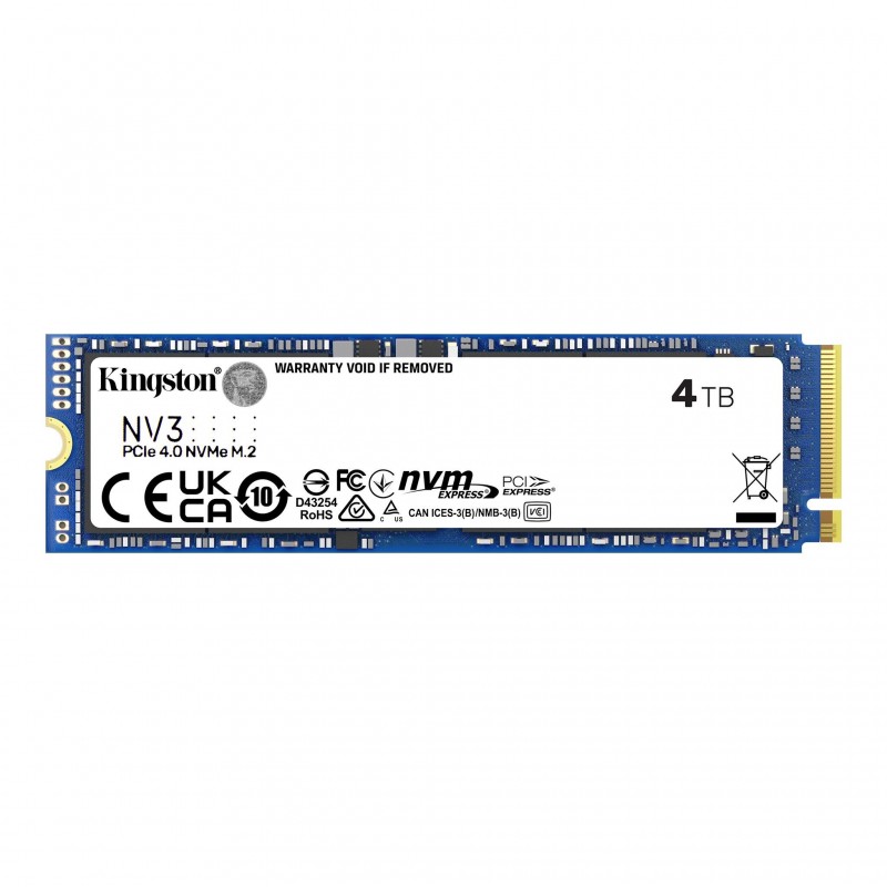 SSD KINGSTON NV3 M.2-2280 PCIe 4.0 NVMe 4000GB, KIN-SSD-SNV3S-4000G