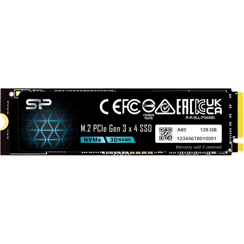 SSD Silicon Power A60 M.2-2280 PCIe Gen 3x4 NVMe 128GB