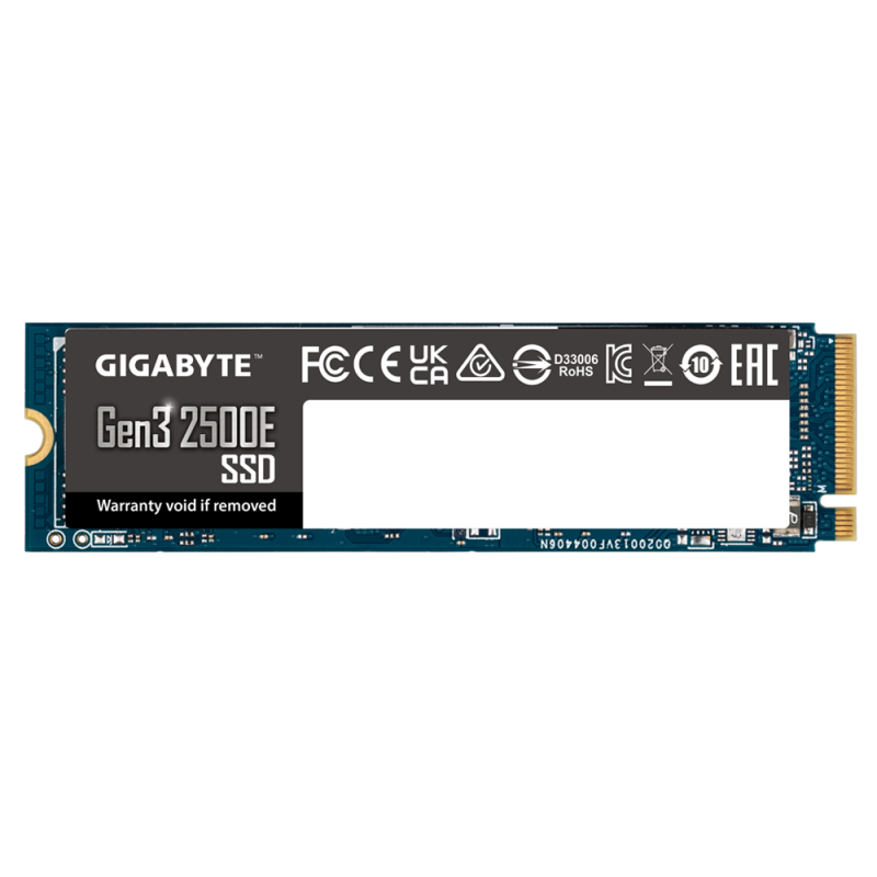 Solid State Drive (SSD) Gigabyte Gen3 2500E, 1TB, NVMe, M.2, GA-SSD-M2-NVME-G325E-1TB