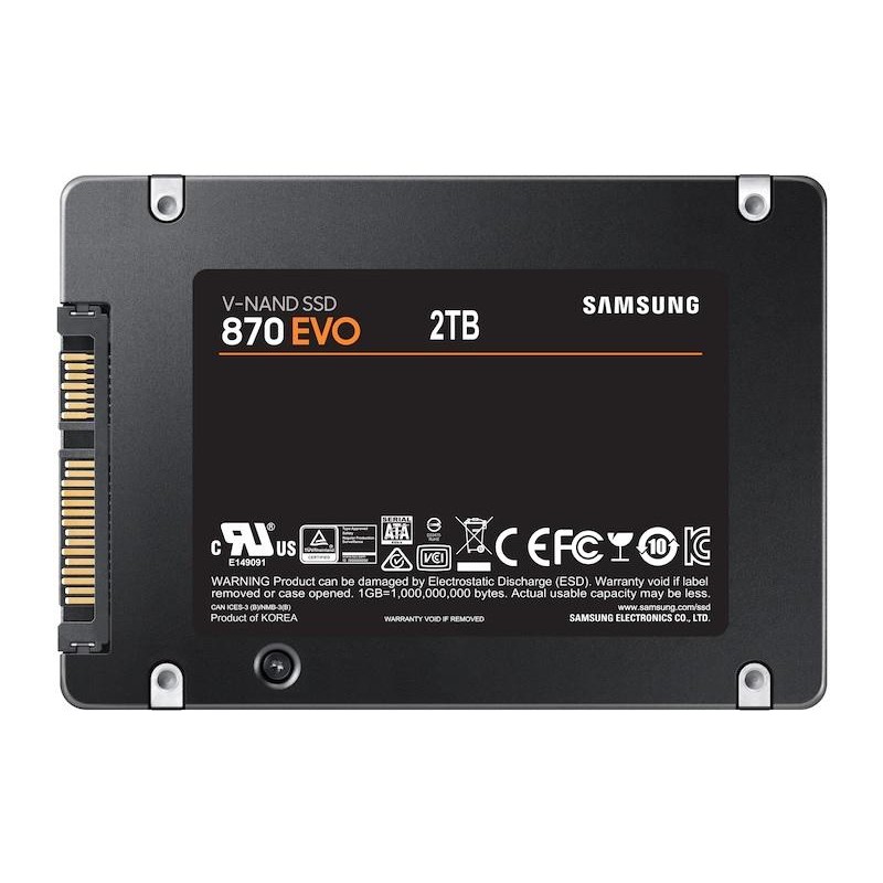 Solid State Drive (SSD) SAMSUNG 870 EVO SATA 2.5”, 2TB, SATA 6 Gb/s, MZ-77E2T0B/EU-SAM-SSD-MZ-77E2T0B-EU