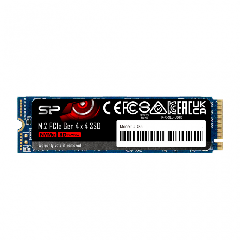 Solid State Drive (SSD) Silicon Power UD85, M.2-2280, PCIe Gen 4x4, NVMe, 500GB, SLP-SSD-UD85-500GB