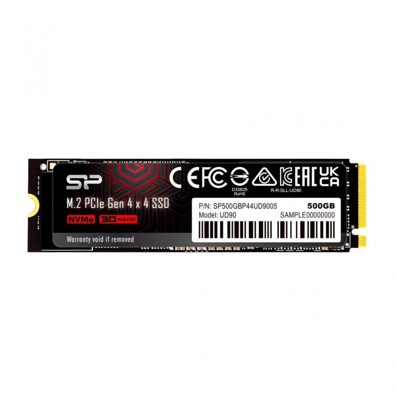 Solid State Drive (SSD) Silicon Power UD90, M.2-2280, PCIe, Gen 4x4 NVMe, 500GB, SLP-SSD-UD90-500GB