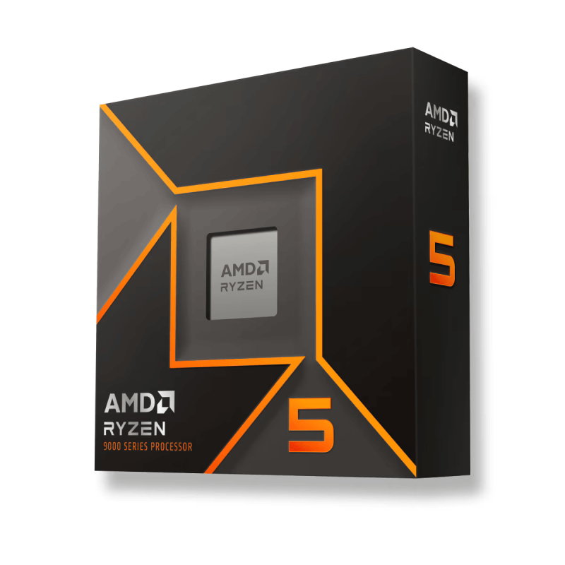 Процесор AMD RYZEN 5 9600X, 6-Core, 3.9 GHz, 32MB, 65W, AM5, BOX, No Cooler, AMD-AM5-R5-9600X-BOX