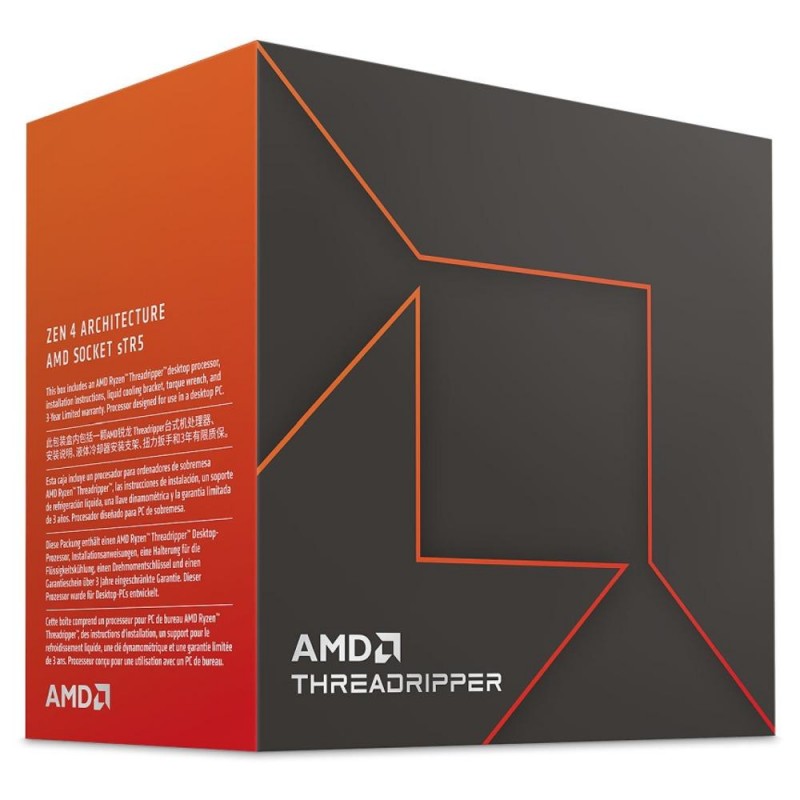 Процесор AMD Ryzen Threadripper 7960X, 24 Cores 4.2GHz (up to 5.3Ghz), Socket sTR5, AMD-TRP-RYZEN-7960X-BOX