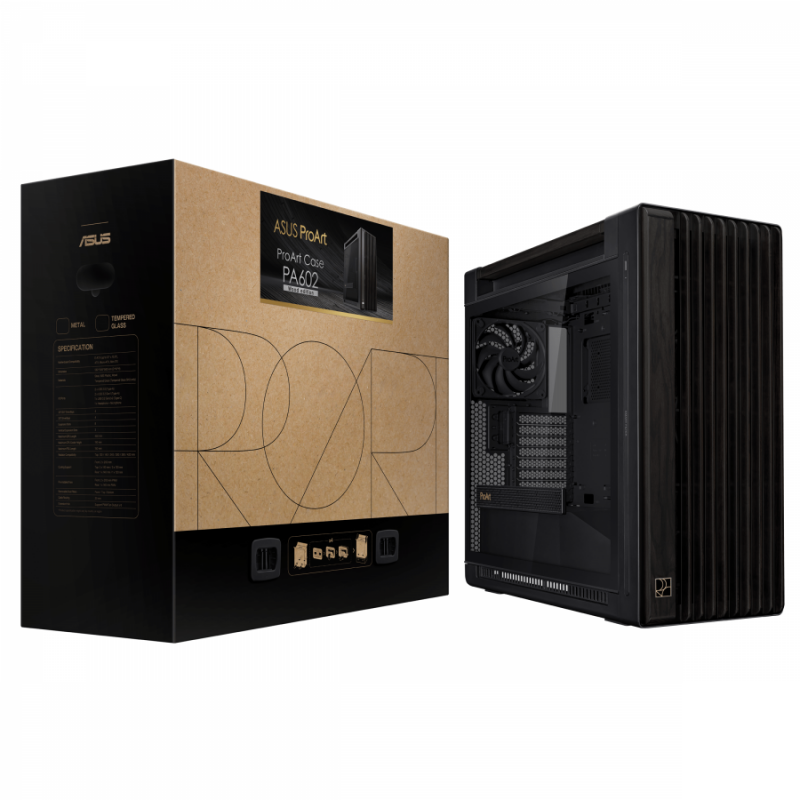 Кутия ASUS ProArt PA602 Wood Edition, ASUS-CASE-PRO-PA602-WD