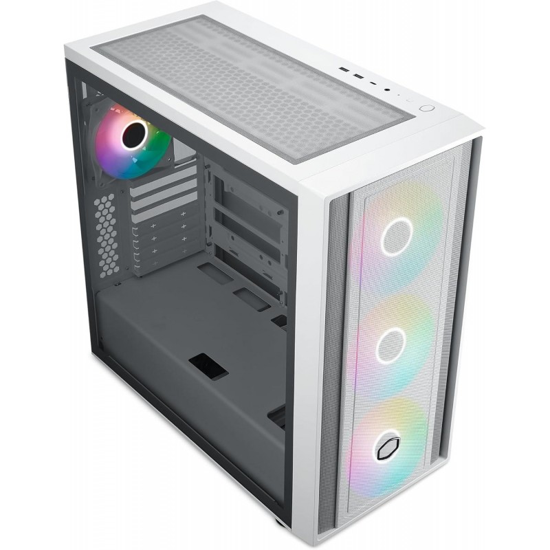 Кутия CoolerMaster MasterBox 600 - White ARGB, CM-CASE-MB600-WGNN-S00