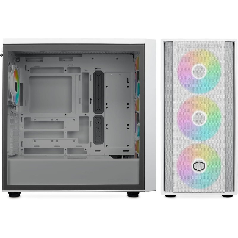 Кутия CoolerMaster MasterBox 600 - White ARGB, CM-CASE-MB600-WGNN-S00