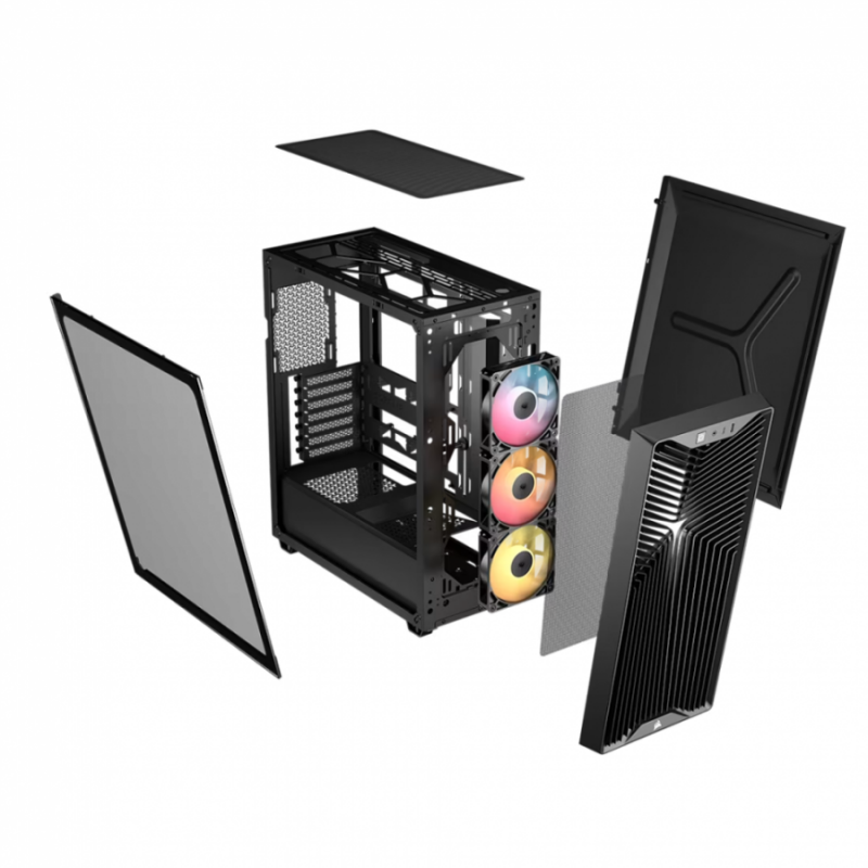 Кутия Corsair 3200D RS ARGB Mid-Tower Performance Case - Black