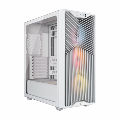 Кутия Corsair 3200D RS ARGB Mid-Tower Performance Case - White