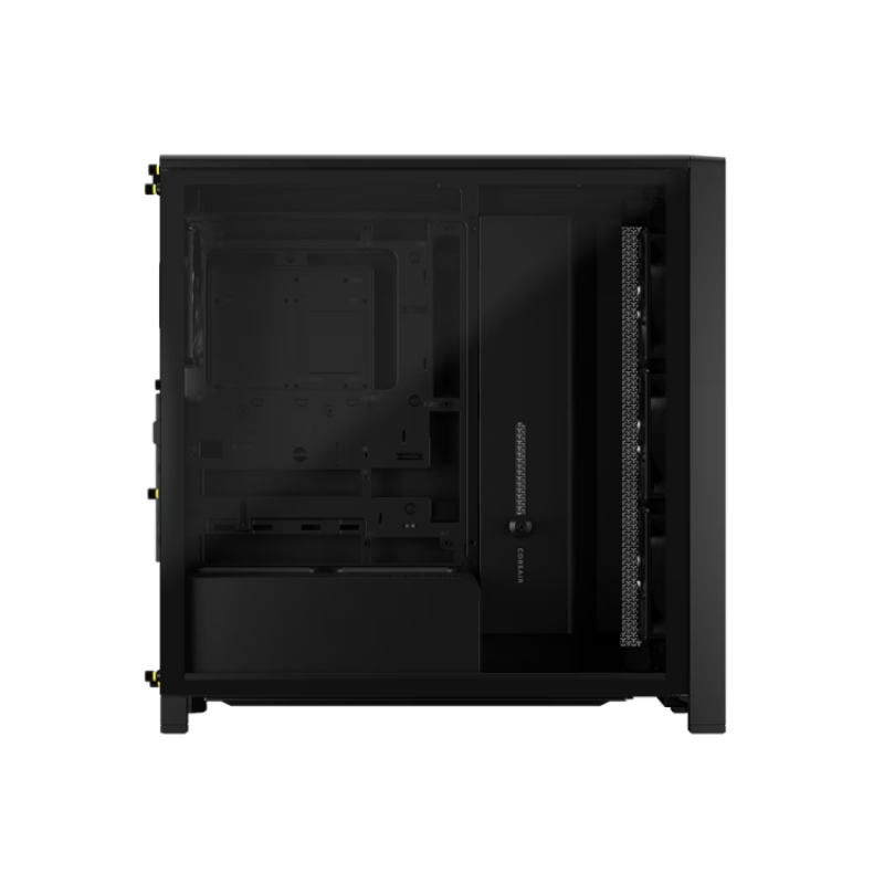 Кутия Corsair Frame 4000D Wood RS Mid-Tower - Black/Walnut