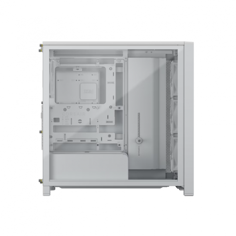 Кутия Corsair Frame 4000D Wood RS Mid-Tower - White/Oak