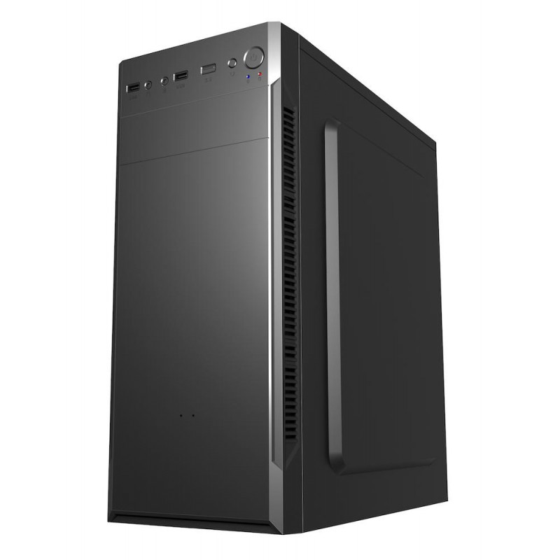 Кутия FSP CMT160 ATX Mid Tower, Черна, FORT-CASE-CMT160