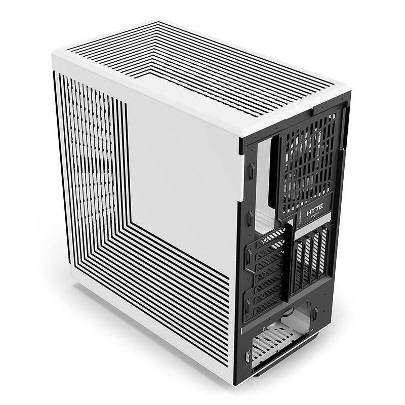 Кутия HYTE Y40 Tempered Glass, Mid-Tower, Бяло и Черно, HYTE-CASE-GEHY-013