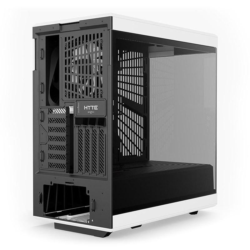 Кутия HYTE Y40 Tempered Glass, Mid-Tower, Бяло и Черно, HYTE-CASE-GEHY-013
