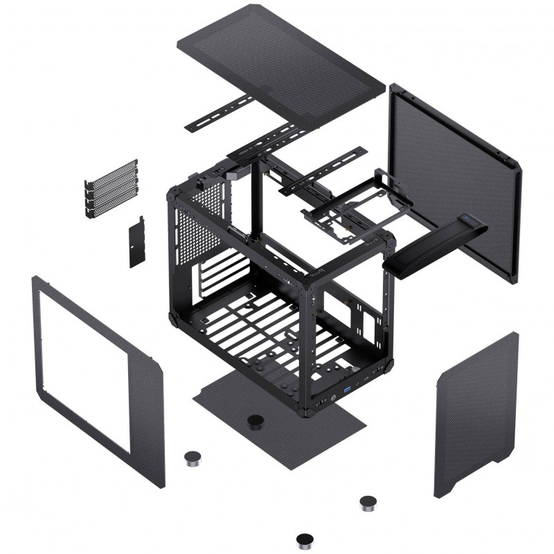 Кутия Jonsbo C6 MAX Micro-ATX - Black