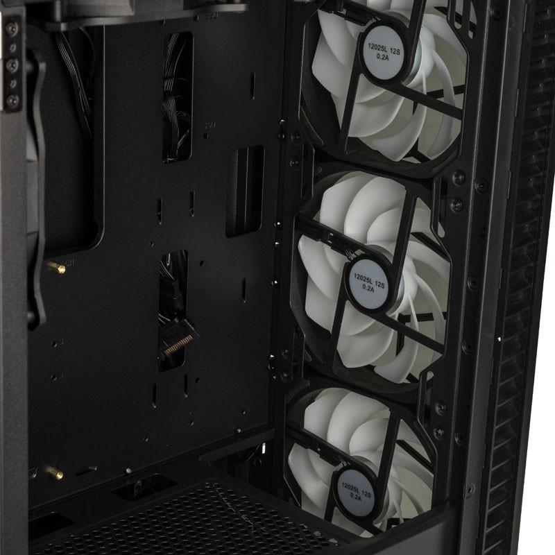 Кутия Kolink Observatory HF ARGB TG Mid-Tower, Черна, KOLINK-CASE-GEKL-129