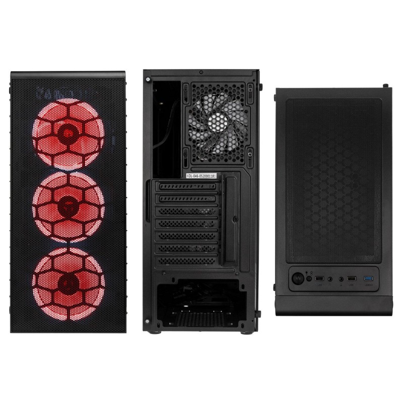 Кутия Kolink Observatory Lite Mesh RGB Mid-Tower, Черен-KOLINK-CASE-GEKL-066