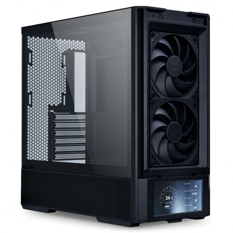 Кутия Lian Li LANCOOL 207 Digital Mid-Tower, Tempered Glass, Черно, LL-CASE-GELI-970