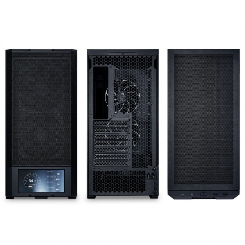 Кутия Lian Li LANCOOL 207 Digital Mid-Tower, Tempered Glass, Черно, LL-CASE-GELI-970