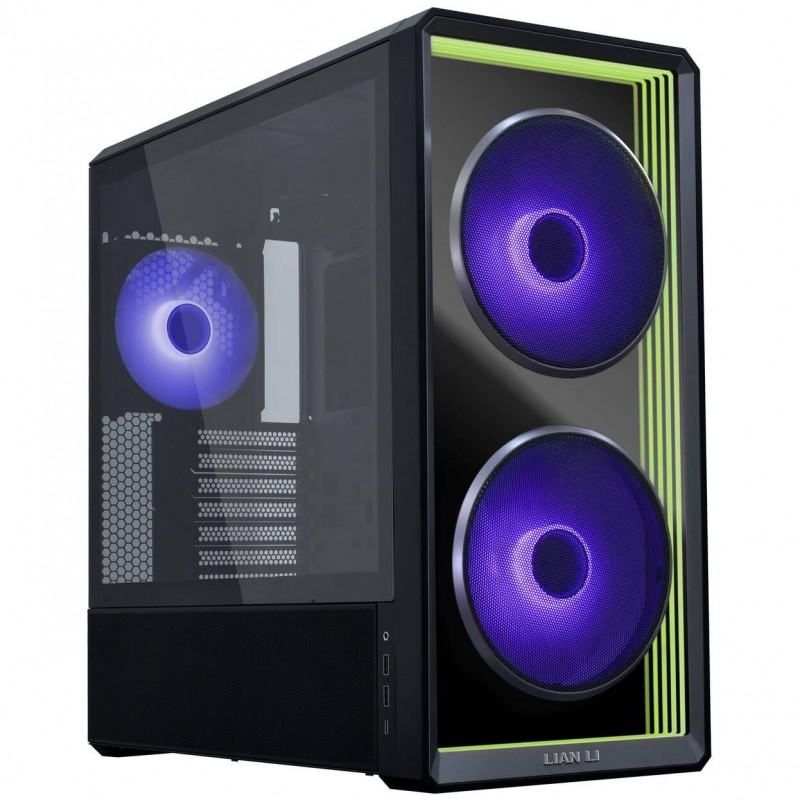 Кутия Lian Li LANCOOL 217 INF RGB Mid-Tower, Tempered Glass - Черна
