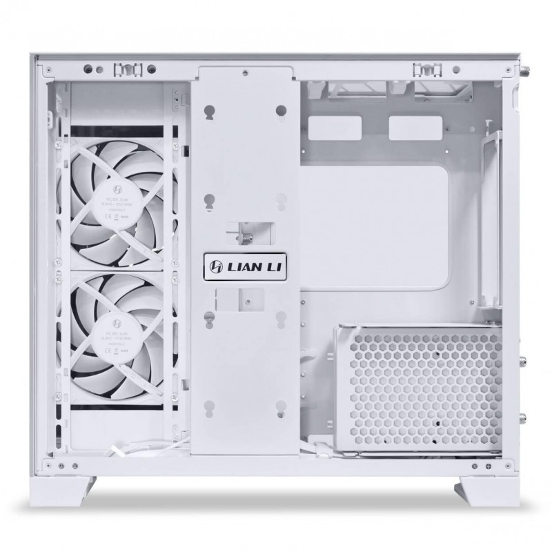 Кутия Lian Li O11 Dynamic Mini V2 Flow + 5 Вентилатора, Mini-Tower - White