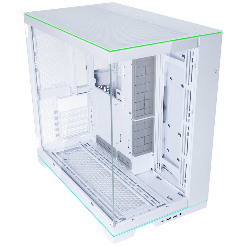 Кутия Lian Li PC-O11 Dynamic EVO RGB Mid-Tower, Tempered Glass, Бяла, LL-CASE-GELI-943