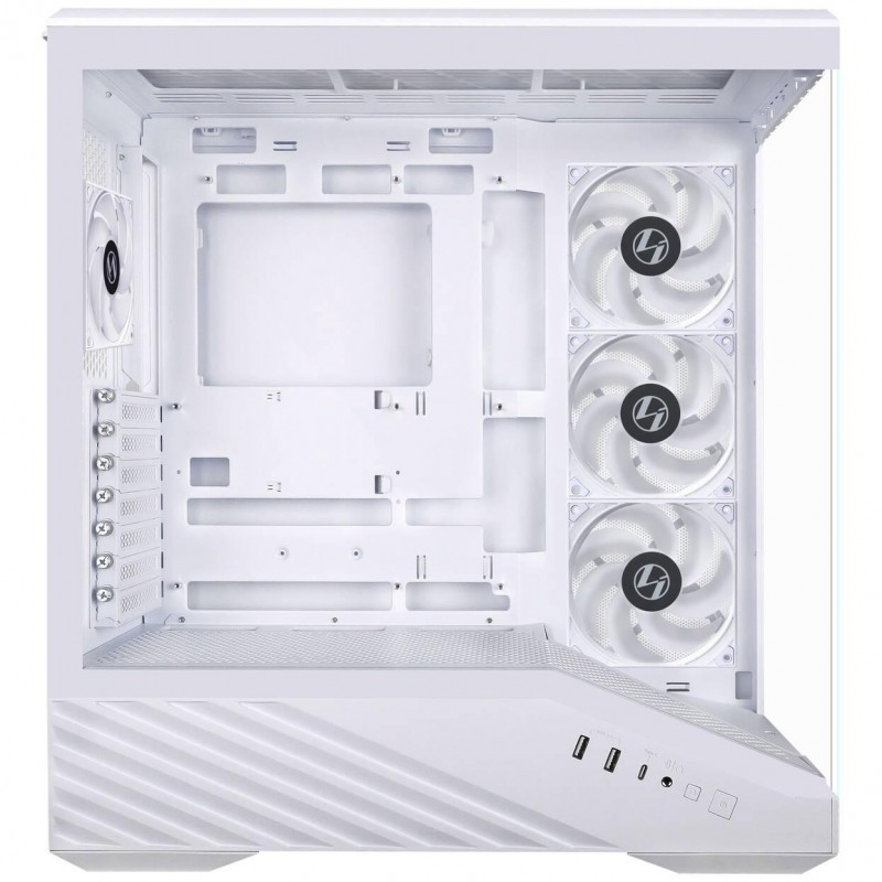 Кутия Lian Li Vector V100 ARGB Mid-Tower, Tempered Glass - White