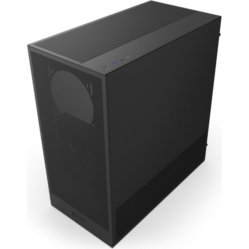 Кутия NZXT H5 Flow 2024 Black, Mid-Tower, NZXT-CASE-H52FB-01-CC