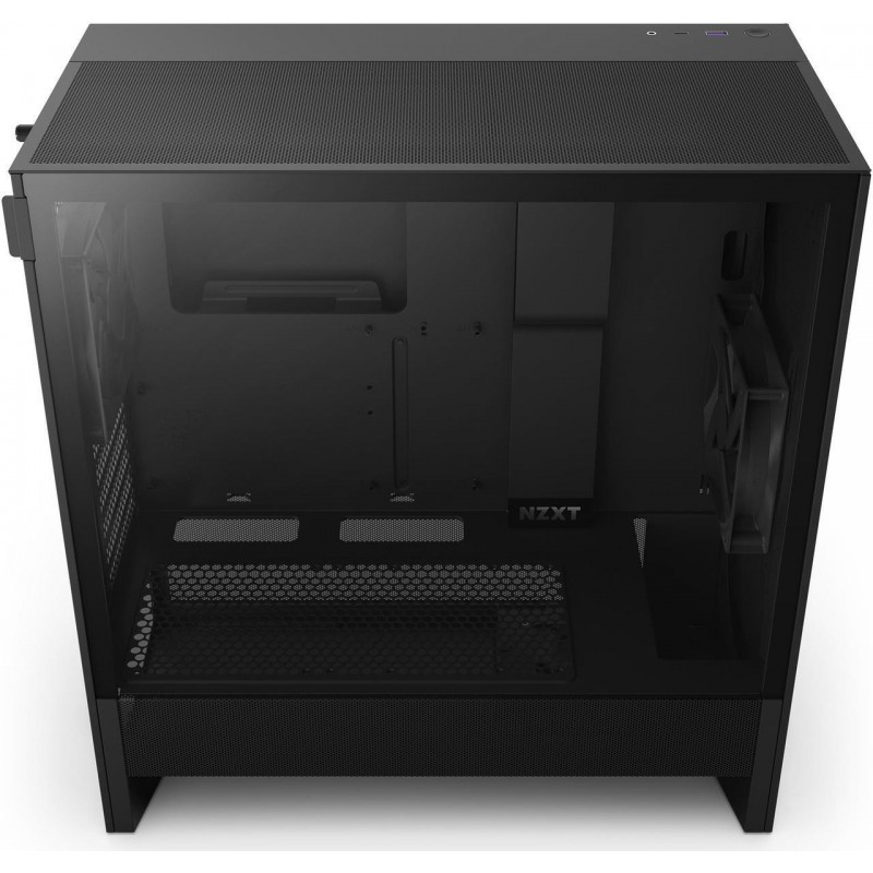 Кутия NZXT H5 Flow 2024 Black, Mid-Tower, NZXT-CASE-H52FB-01-CC