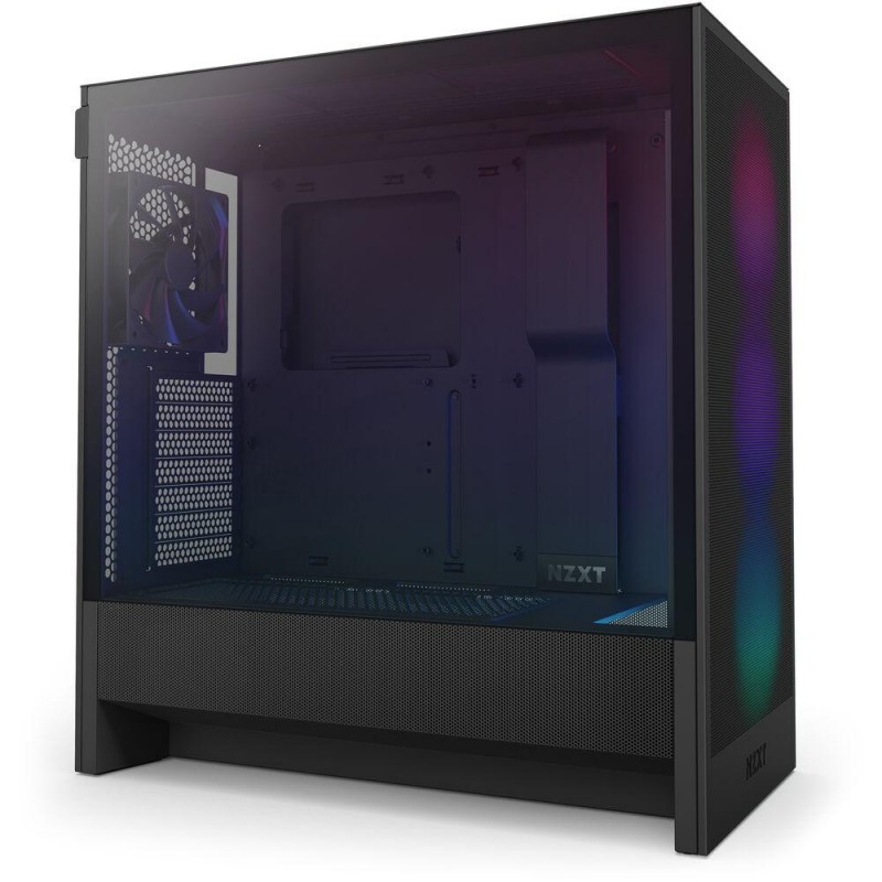 Кутия NZXT H5 Flow RGB 2024 Black, Mid-Tower, NZXT-CASE-H52FB-R1