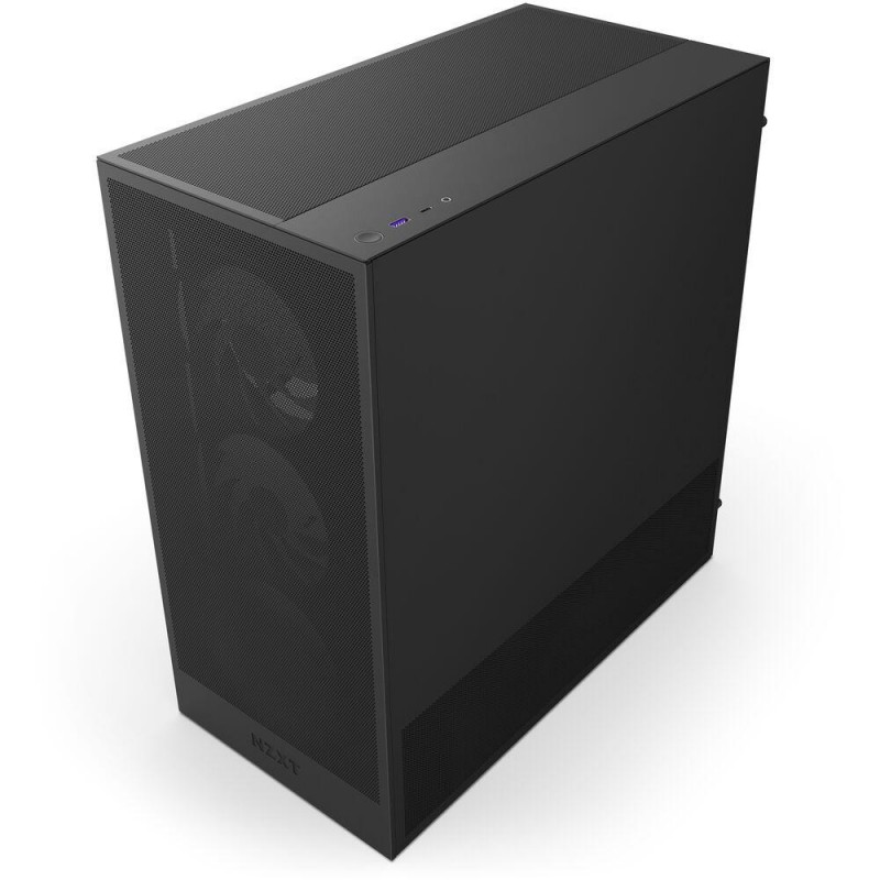 Кутия NZXT H5 Flow RGB 2024 Black, Mid-Tower, NZXT-CASE-H52FB-R1