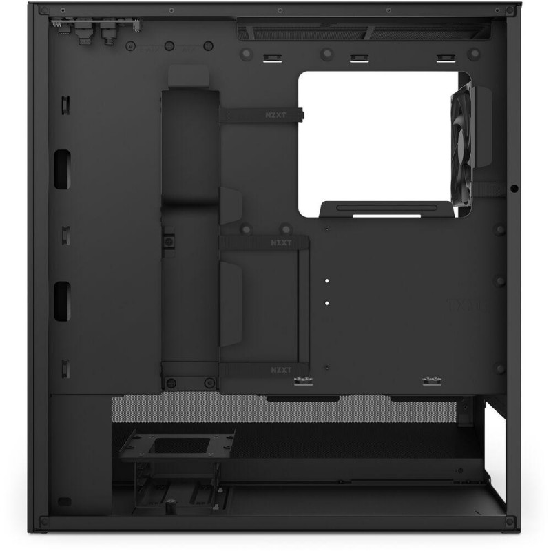 Кутия NZXT H5 Flow RGB 2024 Black, Mid-Tower, NZXT-CASE-H52FB-R1