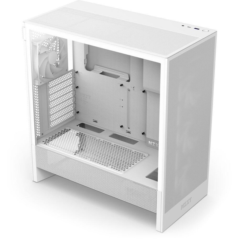 Кутия NZXT H5 Flow RGB 2024 White, Mid-Tower, NZXT-CASE-H52FW-R1