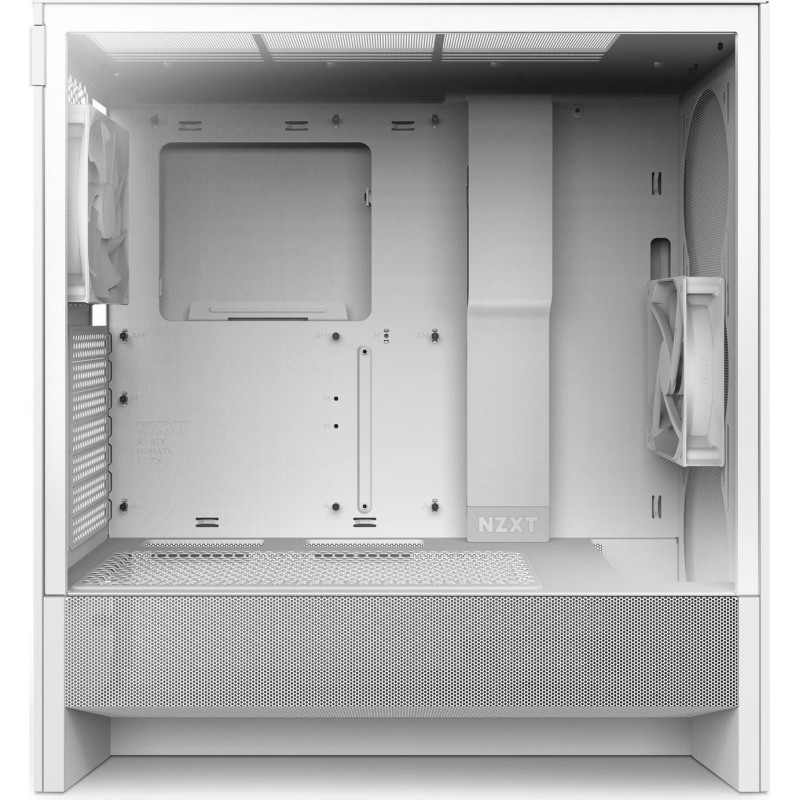 Кутия NZXT H5 Flow RGB 2024 White, Mid-Tower, NZXT-CASE-H52FWW-01