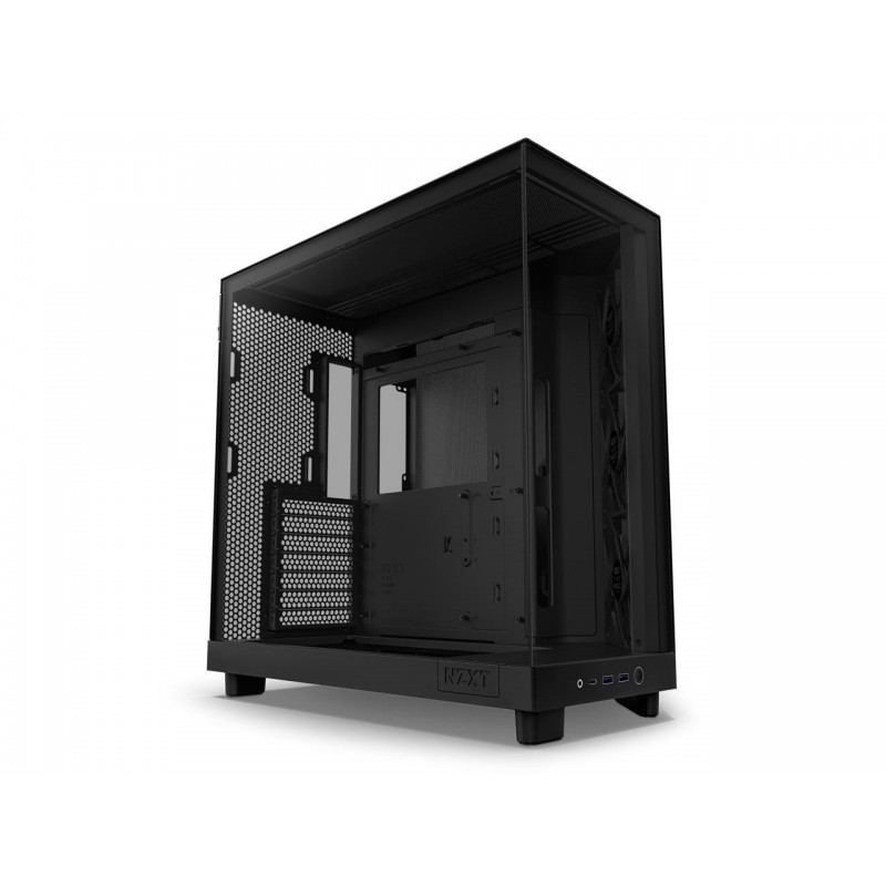Кутия NZXT H6 Flow Matte Black - Middle Tower, NZXT-CASE-H61FB-01