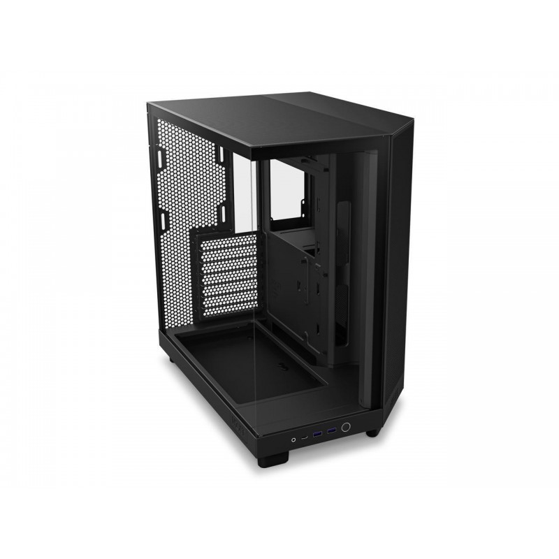 Кутия NZXT H6 Flow Matte Black - Middle Tower, NZXT-CASE-H61FB-01