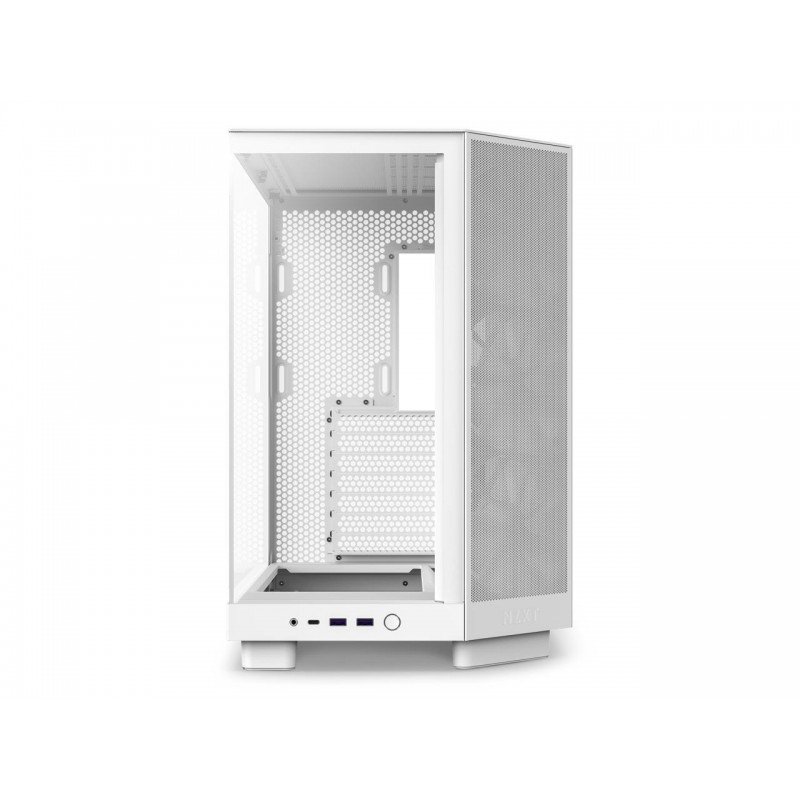 Кутия NZXT H6 Flow Matte White - Middle Tower, NZXT-CASE-CC-H61FW-01
