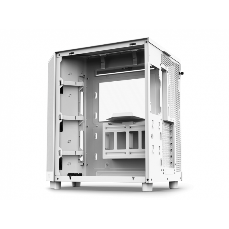 Кутия NZXT H6 Flow RGB Matte White - Middle Tower, NZXT-CASE-CC-H61FW-R1