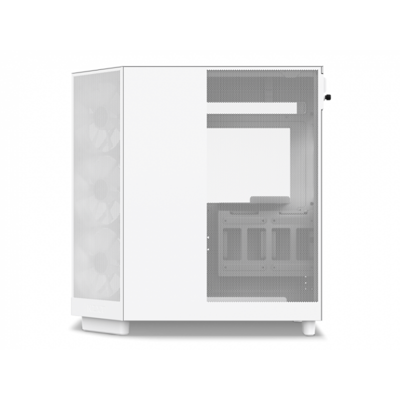 Кутия NZXT H6 Flow RGB Matte White - Middle Tower, NZXT-CASE-CC-H61FW-R1