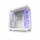 Кутия NZXT H6 Flow RGB Matte White - Middle Tower, NZXT-CASE-CC-H61FW-R1