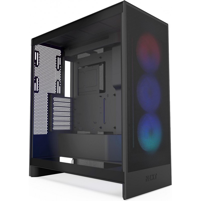 Кутия NZXT H7 Flow RGB 2024 Edition - Black, NZXT-CASE-H72FB-R1