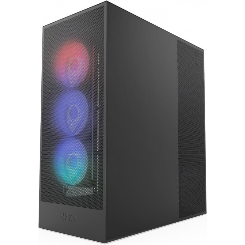Кутия NZXT H7 Flow RGB 2024 Edition - Black, NZXT-CASE-H72FB-R1
