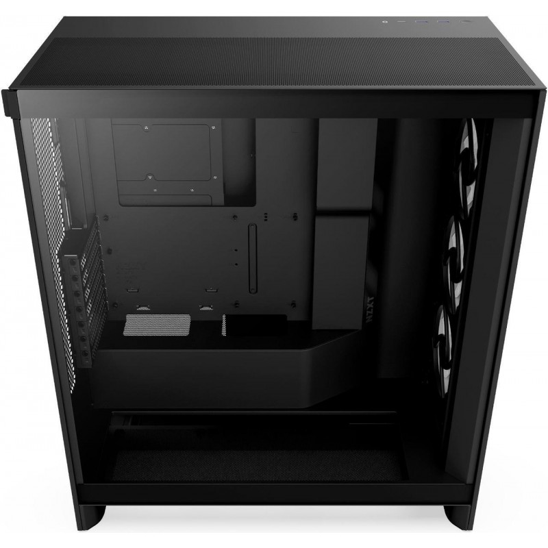 Кутия NZXT H7 Flow RGB 2024 Edition - Black, NZXT-CASE-H72FB-R1