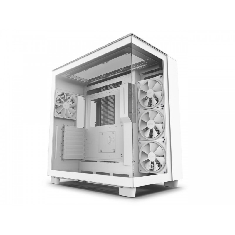 Кутия NZXT H9 Elite Matte White - Middle Tower, NZXT-CASE-H91EW-01
